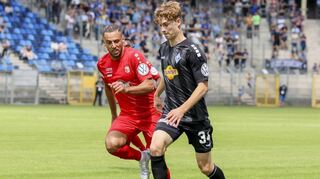 KSC-Leihgabe Dominik Kother kam gegen Saisonende immer besser in Schwung und erzielte in der Rückrunde drei Treffer für den SV Waldhof.