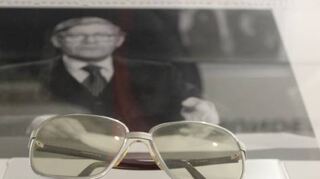 Schmidts Brille aus der Fernsehrede zur Schleyer-Entführung.