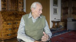 Heinz Häfner bei einem Interview im November des Jahres 2019.