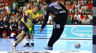 Andy Schmid in seinem letzten Spiel für die Rhein-Neckar Löwen.