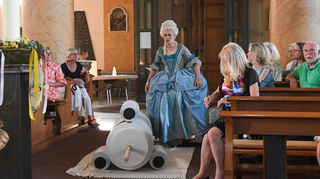 Carmen Zehentmeier als Maria Theresia. Der "Mannheimer Sommer" setzt sich in diesem Jahr schwerpunktmäßig mit der ökologischen Krise auseinander.
