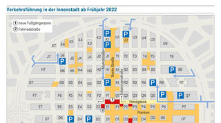 Verkehrsführung in der Innenstadt