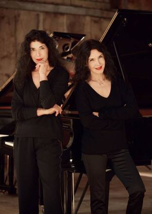 Berühmtes Klavierduo: Katia und Marielle Labequé.