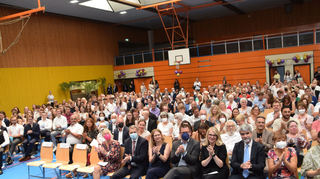 Abifeier des Kurpfalz-Gymnasium Schriesheim in der Mehrzweckhalle.