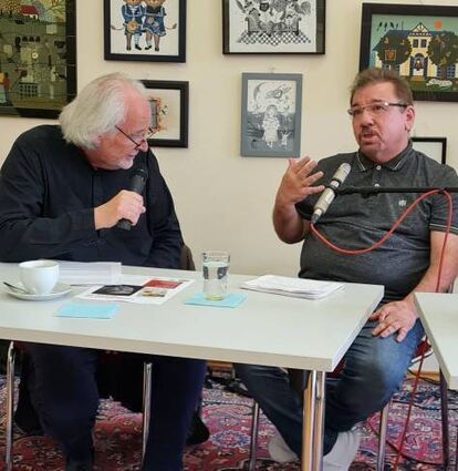 Gerwig Epkes und Bachtyar Ali (v.l.) im Dalberghaus.