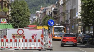 In der Rohrbacher Straße im Stadtteil Weststadt wird die Fernwärmeleitung saniert.