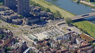 Blick auf den Alten Messplatz: Hier steigt das Festival "Fountain of Youth".
