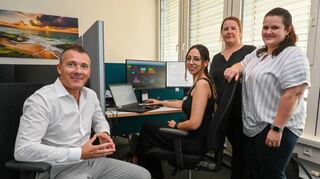 Die für die „elf sechs, elf sieben“ verantwortliche Führungsriege (v. l.): Daniel Herrmann, Seyma Yilkim, Tina Stricker und Cinzia Degel.
