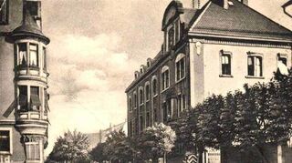 Aufnahme aus den 1920er Jahren. Rechts das spätere Gestapo-Gebäude in der damaligen Prinz-Luitpold-Straße.