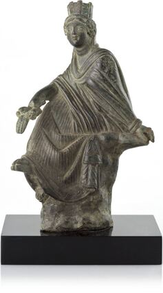 Statuette der Tyche vonAntiocheia am Orontes(heute Antakya), Bronze,2. Jh. n. Chr.
