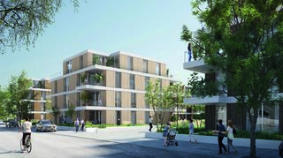So könnte das neue Quartier in Neckarhausen Nord aussehen, das die Tröndle Wohn- und Gewerbebau GmbH bauen will.