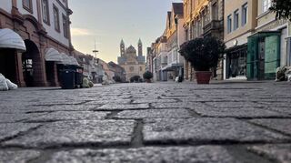 Hotspot Speyer: Auf die Maximilianstraße werden im Sommer große Oleander-Kübel gestellt. Ansonsten wächst zwischen Dom und Altpörtel nichts.