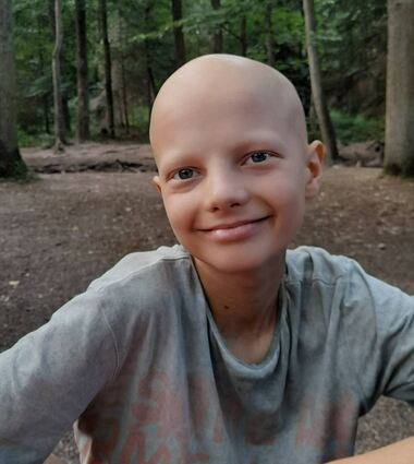 Der 13-jährige Leandro-Justin leidet am selten vorkommenden und wenig erforschten Langhans-Sarkom.