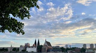 Ein idyllischer Blick auf Frankfurt/Oder.