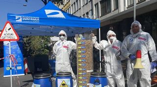 Erschreckend: 135 000 Zigarettenstummel haben Aktivisten bei der Aktion „Rheinkippen“ an den Ufern aufgesammelt.