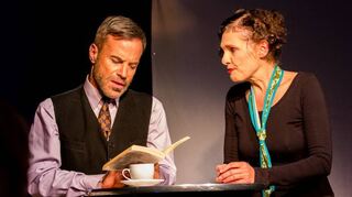 Boris Ben Siegel und Corlaie Wolff bei den „Bertha Benz“-Proben.