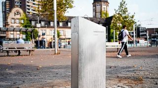 Teil des Hitzeaktionsplans: Auf dem Alten Meßplatz hat die Stadt einen Trinkwasserbrunnen eingerichtet.