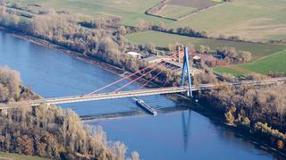 Die Rheinbrücke Speyer.