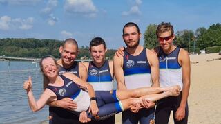 Die gesamte Familie Thome nahm als Mannschaft beim Rennen der 5. Hessenliga teil und sicherte sich den Tagessieg.