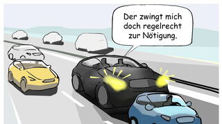 mid Groß-Gerau - Falsche Reaktion auf Drängler: Demonstratives Langsamfahren auf dem linken Fahrstreifen trägt zur Eskalation bei.