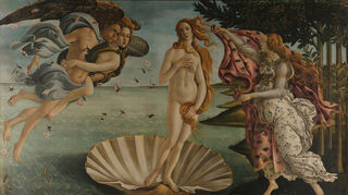 In den Augen eines männlichen Malers darf sie ihre Brüste freilich einfach zeigen: Sandro Botticellis berühmtes Gemälde „Die Geburt der Venus“.