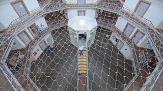 Die Justizvollzugsanstalt Mannheim.