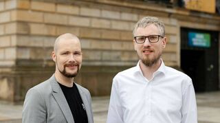 Jonas Andrulis (l.) und Samuel Weinbach, Gründer von Aleph Alpha, nominiert in der Kategorie Start-up.