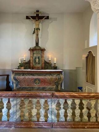 Der barocke Altar der Magdalenenkapelle.
