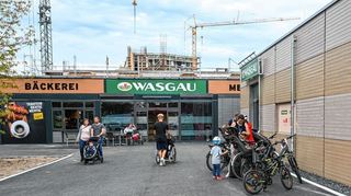 Am ersten Tag gut besucht: Supermarkt auf Franklin.
