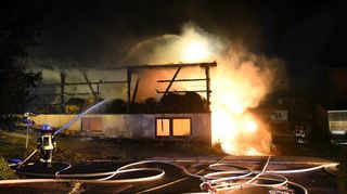 Die Scheune in Zuzenhausen wurde bei dem Brand zerstört.