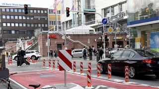 An manchen Stellen will die Stadt nachbessern – etwa die verbotene Einfahrt in die Kunststraße erschweren.