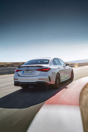mid Groß-Gerau - Auch das Heck der AMG-C-Klasse macht einen sehr sportlichen Eindruck.