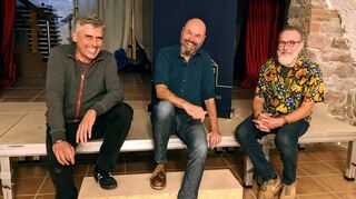 Bei den Proben läuft es bei den spielART-Darstellern Gerald Glombitza (v.l.), Klaus Grelle und Axel Bedbur auch zwischenmenschlich hervorragend.