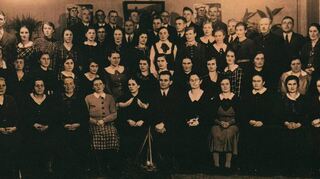 „Pflege des evangelischen Liedes und der evangelischen Gemeinschaft“: Der evangelische Kirchenchor Heddesheim am 1. Advent 1937.