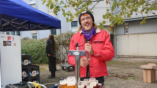 Samuel Flier, Student der Biotechnologie und Mitglied der Brau-AG.