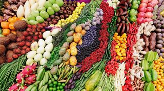 Schön bunt: Eine ausgewogene Ernährung sollte vielseitig sein.
