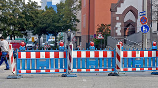 Ein Wasserrohrbruch führte zu einem Verkehrschaos in Mannheim und Ludwigshafen.