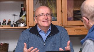 Bürgermeisterkandidat und UBL-Fraktionssprecher Klaus Merkle (l.) stellt sich im Interview den Fragen von „MM“-Redakteur Hans-Jürgen Emmerich.