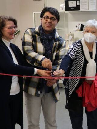 Birgit Sandner-Schmitt (v.l.), Yilmaz Holtz-Ersahin und Regina Umland.