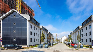 Zwei nahezu baugleiche Gebäude, nach der Sanierung jedoch mit höchst unterschiedlicher Energiebilanz: das Square-Modellprojekt der GBG auf Franklin.