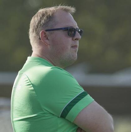 TSV-Amicitia-Trainer Tobias Kleiner am vergangenen Spieltag.