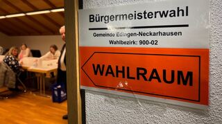 Die Bürgermeisterwahl in Edingen-Neckarhausen geht in die zweite Runde, da keiner der Kanidaten die absolute Mehrheit erreichte.