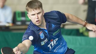 Tomas Mikutis fuhr gegen Kassel den entscheidenden Einzelsieg zum 6:2 für den TTC Lampertheim ein.