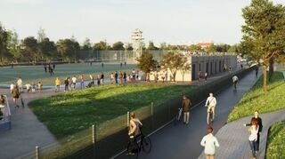Die Visualisierung zeigt einen Abschnitt im Neckarplatt.