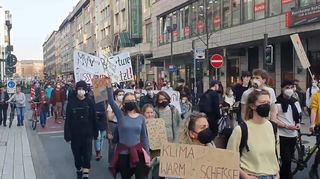 Klimaaktivisten in Mannheim