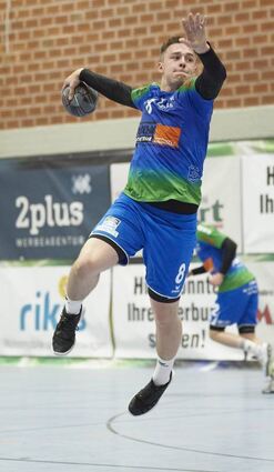 Ronny Unger bei einem Abschlussversuch.