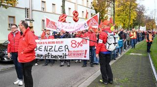 Zwei Demonstrationszüge waren zum Mannheimer Marktplatz unterwegs.
