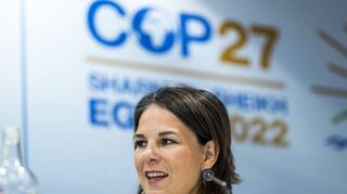 Annalena Baerbock spricht beim UN-Klimagipfel COP27.