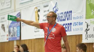 TVG-Trainer Frank Herbert Frank Herbert gibt die Richtung vor und will das Derby gegen Lorsch/Einhausen in eigener Halle unbedingt gewinnen.