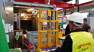 In der Freimessanlage wird die Strahlung kontrolliert.